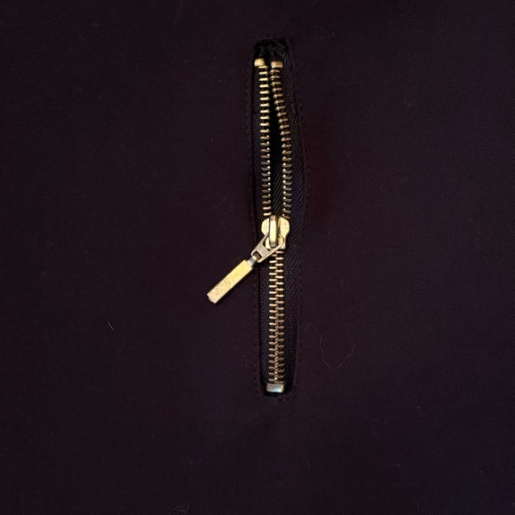 ZARA Exposed Gold Metal Zippers High Collar Boxy Silhouette Mini Dress - Picture 9 of 13